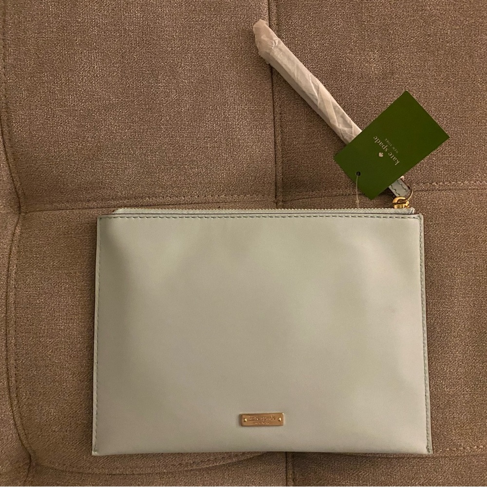 Kate Spade BFF Medium Bella Wedding Belles Graceblue Wristlet